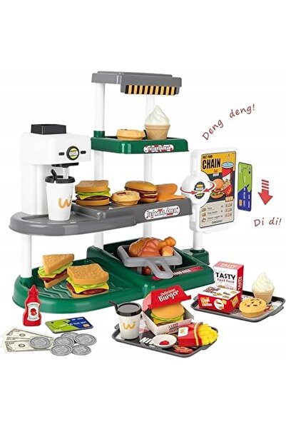 NO BRAND CASA DE BANI PENTRU COPII CU SUNET SET FAST FOOD CAFEA BANI