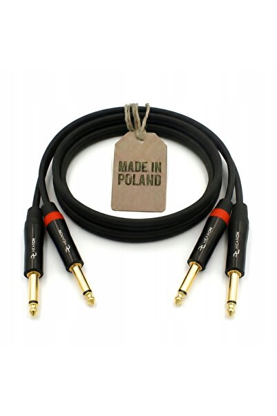 NO BRAND Cablu HEARON Pro pentru monitoare 2x Jack mare 6.3 - 2x Jack TS mono...