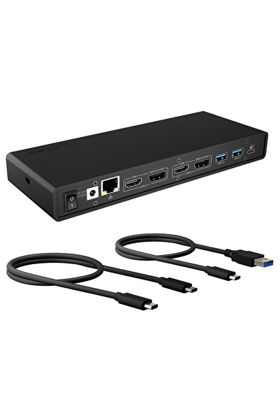 NO BRAND Icy Box 13w1 65W 4K Stație de andocare cu USB-C și USB 3.0
