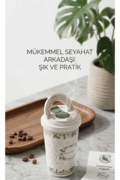 ALPA STORE 500 ML ÇELİK TERMOS PİPETLİ ÇİFT KAPAKLI 4-6 SAAT SICAK SOĞUK TUTM...