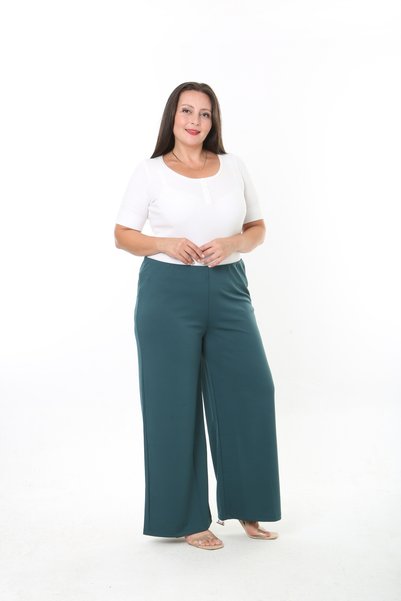 XL Modam PANTALONI MĂRIMI MARI DIN LICHROANĂ MICRO-ȚESUTĂ