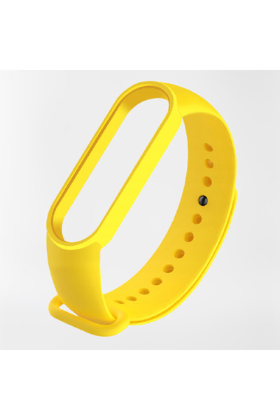 OEM Curea silicon compatibila Xiaomi Mi Band 4, Culoare Galben