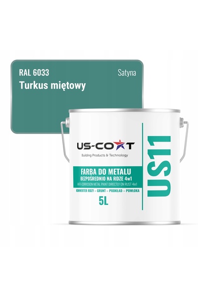 NO BRAND Vopsea anticorozivă pentru metal, pentru rugină, 4 în 1, turcoaz men...