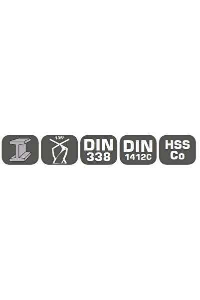 Proline Burghiu pentru metal HSS-CO 5,0mm 10 bucăți 78050