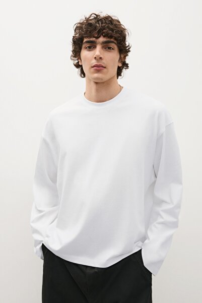 Bershka Uzun kollu boxy fit tişört