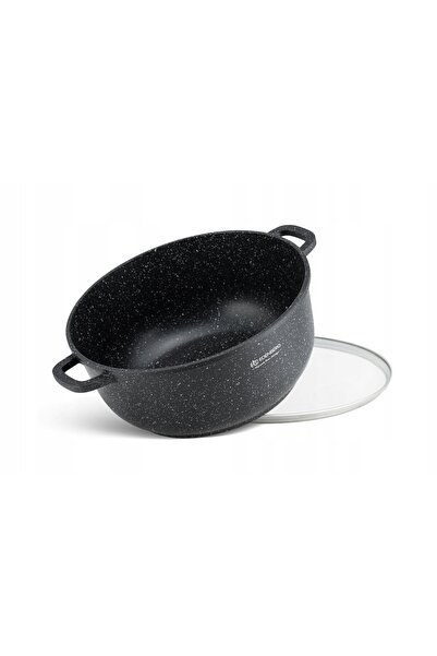 EDENBERG GARNEK 28CM 6,8L VAS TRADITIONAL DIN PIATRĂ CU CAPAC, PENTRU INDUCȚI...