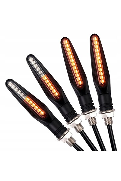 NO BRAND Semnalizatoare dinamice pentru scuter, motocicletă, ATV, cu 12 LED-u...