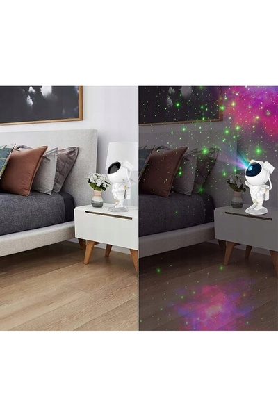 NO BRAND Proiector de stele astronaut, lampă proiector de lumină de noapte pe...