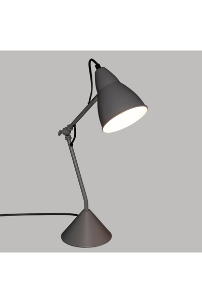 Atmosphera Lampă de birou metalică gri 25 x 15 x 62 cm 25W soclu E27
