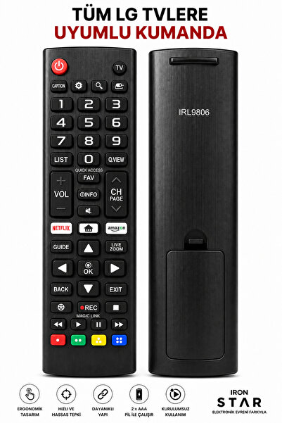 LG kumandası / TV kumandası / televizyon kumandası / TV uyumlu kumanda / akıl...