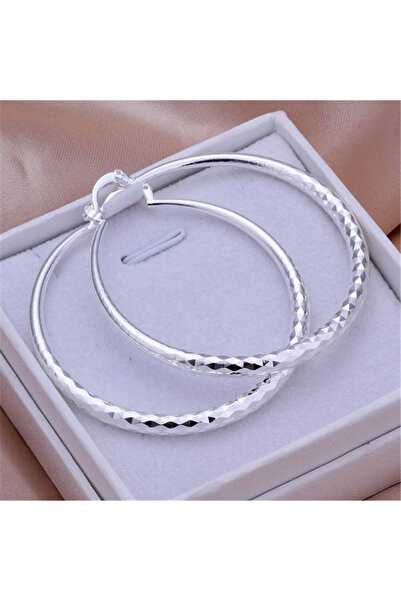 Choice Silver Hot Charms fine 925 Sterling Silver 5CM circle hoop Earrings fo...