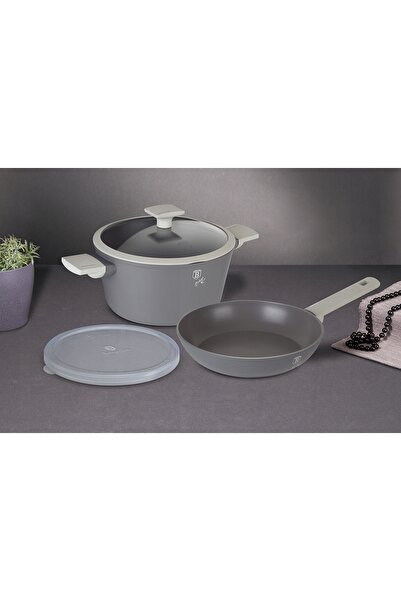 Berlinger Haus SET OALĂ 24CM 4,1L ȘI TIGĂN 24CM TITAN, PENTRU INDUCȚIE ȘI GAZ