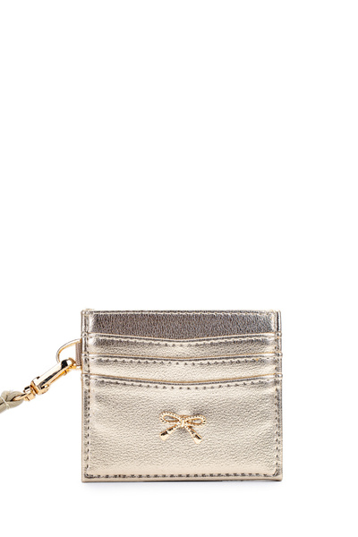 minebag Multi-Compartment Leather Card Holder Wallet with Bow Accessory Bow G...