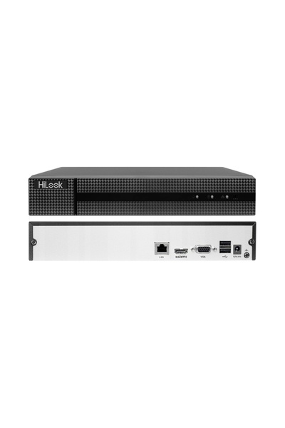 Hilook Înregistrator IP pentru 8 camere de până la 4Mpx, aplicație HikConnect...