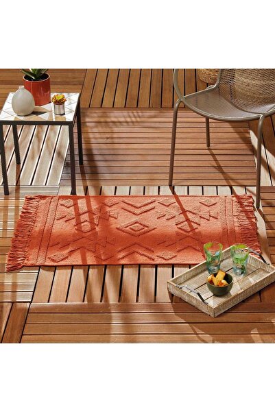 Douceur D'INTERIEUR Covor jacard din bumbac cu ciucuri 120 x 170