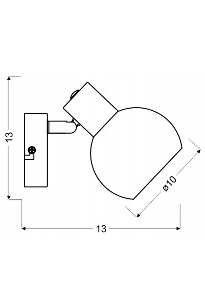 NO BRAND Lampă de perete Candellux Lighting gri E14 14 W