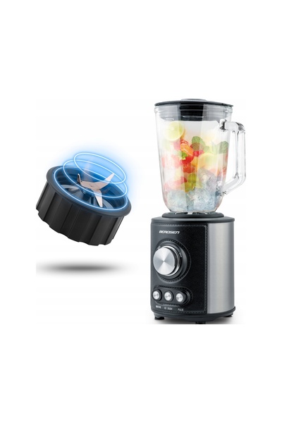 Berdsen Blender cu vas de sticlă pentru smoothie-uri și băuturi răcoritoare, ...