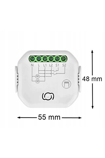 Orno Controler Releu Tuya Smart Wi-Fi pentru Rulouri Electronice pe Șină DIN
