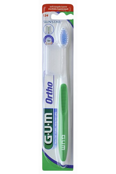 NO BRAND Periuță de dinți ortodontică pentru adulți GUM ORTHO - 5 bucăți