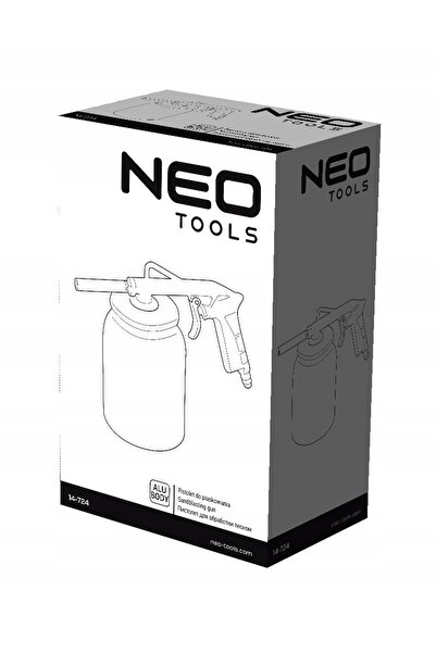 NEO Tools Pistol de sablare cu rezervor 750cm3 NEO 14-724