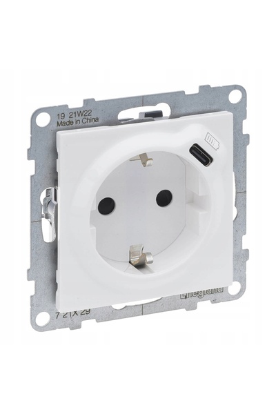 Legrand Suno WHITE Priză de alimentare + USB-C 721129