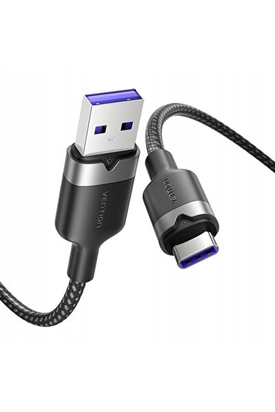 NO BRAND Cablu VENTION USB 2.0 A la USB-C 6A pentru Android 2M Încărcare rapidă