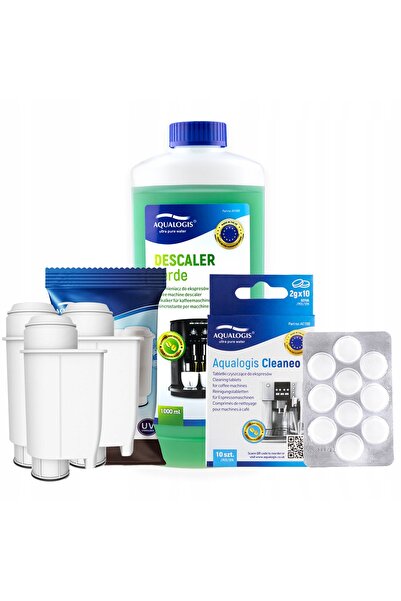 Aqualogis Tablete + Detartrant 1L + 3x Filtru Pentru Aparat de Cafea Gaggia A...