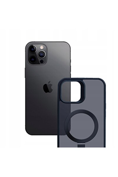 3MK Husă fumurie pentru iPhone 12 Pro Max cu suport MagSafe înalt
