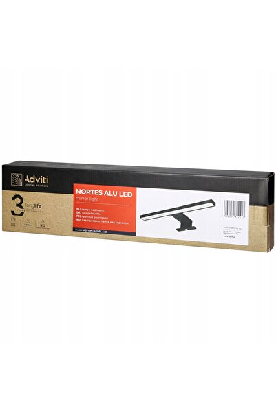 Adviti Aplică de perete LED pentru baie, deasupra oglinzii, 12W, 50cm, lumină...