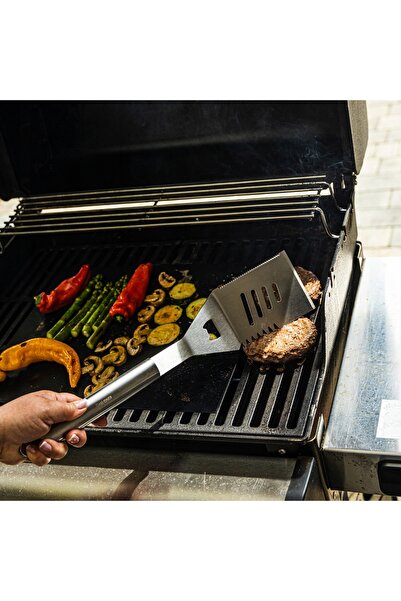 Kinghoff Set de ustensile pentru grătar BBQ 3EL: Spatulă, Furculiță, Clește
