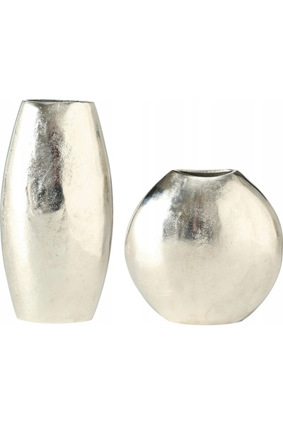 1234677888 VAZĂ DECORATIVĂ DIN METAL, DE CULOARE ARGINTIU, ÎN STIL MODERN, ÎN...