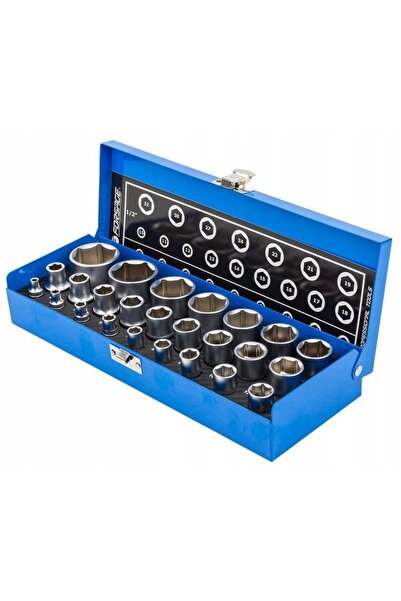 NO BRAND SET CHEI IMBUTĂȚITE HEXAGONALE 1/2 " 1/4 " Cr-V 4-32mm 25 piese