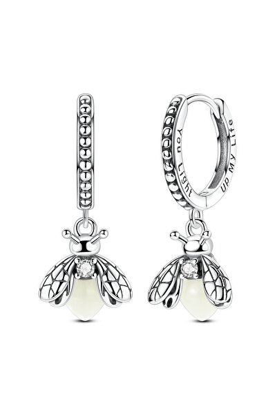 Choice4 KTE539 Woman Earring 925 Silver Original Eardrop Hoop Earring Sunflow...