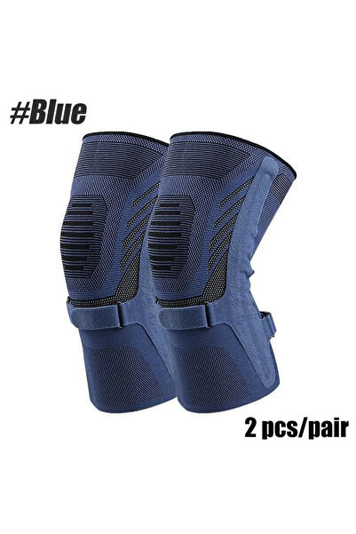 Choice11 M Blue Compression Knee Brace Support with Side Stabilizers - Arthri...