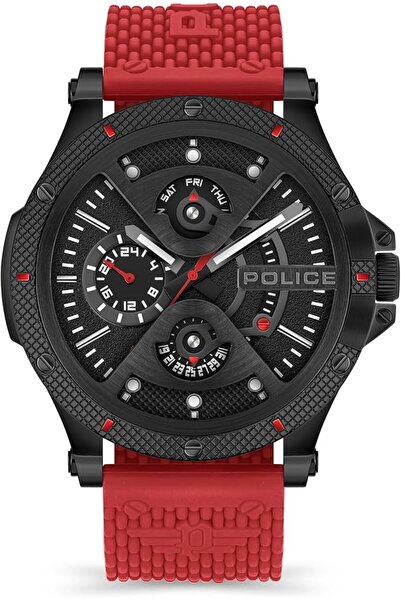 Police Men's 48mm Chronograph Watch with Silicone Strap