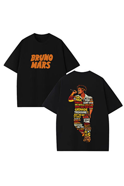 STİL-X Μπλουζάκι Bruno Mars με στάμπα, unisex, 100% βαμβακερό, oversized