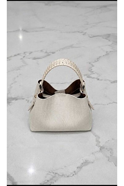 ÖZÜM ÇANTA Women's Stylish Knitted Handle Hand Shoulder Crossbody Bag