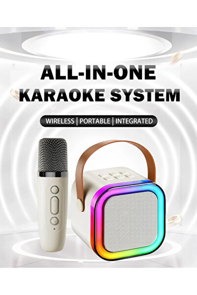TEKNO-PASAJ K12 Kablosuz Mikrofonlu Bluetooth Karaoke Hoperlöor