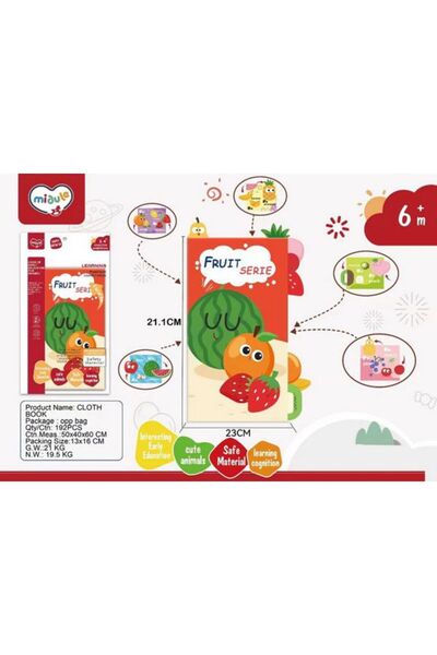 CasaDesteapta.ro Carte Bebe - Fructe - Jucarie pentru Copii, Stimuleaza Dezvo...