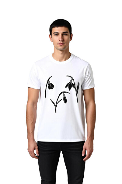 PayBuy Crocus Flower Illustration Printed Men's T-Shirt