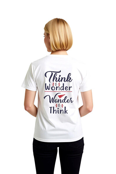 PayBuy Women's Think Question Print Short Sleeve T-Shirt Creativity Inspirati...