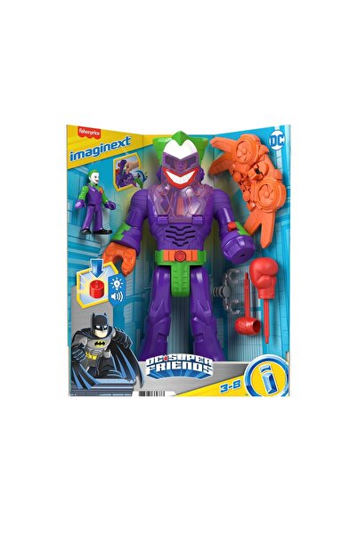 mattel Fisher Price Imaginext Dc Super Friends Robot Joker 30cm - Lumini și S...