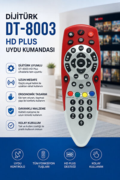 yonextt Dijitürk DT-8003 HD Plus Uydu Kumandası