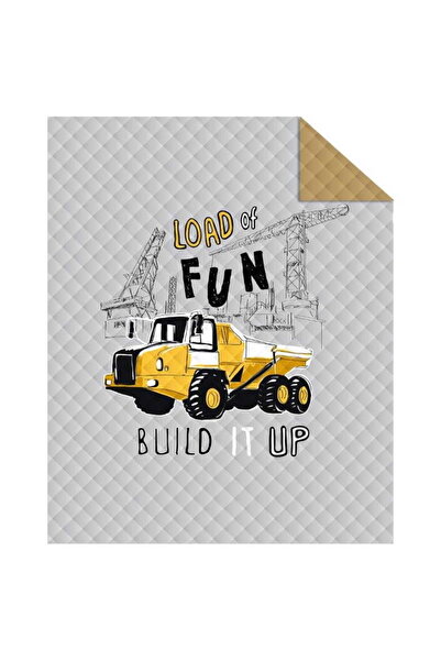 Detexpol Cuvertură de pat pentru tineret 170x210 Excavator Dumper