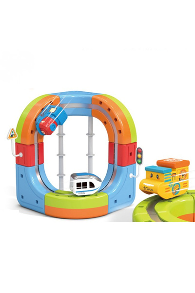 OEM Set tren cu traseu magnetic si circuit 3D - 23 piese