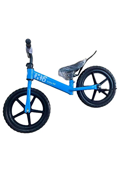 OEM Bicicletă de echilibru fără pedale - roți cauciuc 14 inch (albastru)