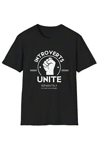 2BIR Unite Separately T-Shirt Funny Graphic Tee Introverts - Perfect Gift For...