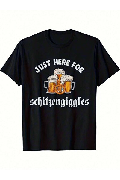 NOURAM Oktoberfest 2024 Just Here Schitzengiggles Men'S T-Shirt - Funny Germa...