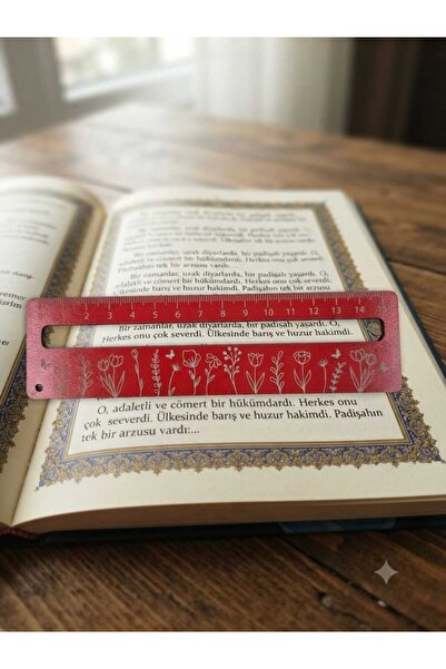 Mu Art Ahşap 10 Pieces of Wooden Bookmarks (with Reading Guide and Ruler) 3 m...