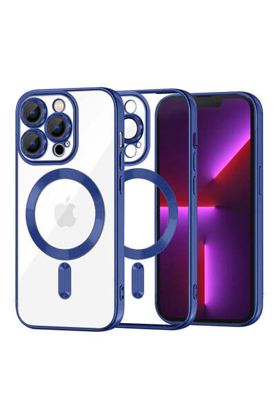 Techsuit Husă pentru iPhone 13 Pro, Lux Crystal MagSafe, albastru - albastru